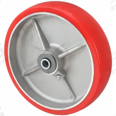 APPROVED VENDOR Caster Wheel: 8 in Wheel Dia., 2 in Wheel Wd, Polyurethane - Polyurethane Tread on Aluminum Core Wheels