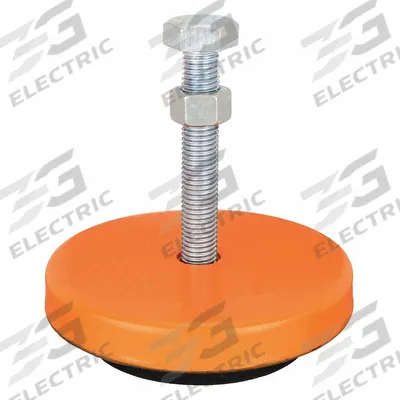 MASON Male-End Leveling Mount: Fixed Stud, 8 in, 12,000 lb Capacity - Vibration-Damping Male Leveling Mounts