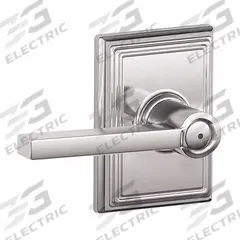 SCHLAGE RESIDENTIAL Door Lockset: Privacy Lever Locksets, Chrome (MPN F40 LAT 625 ADD). Key specifications — Ligature Resistance: Not Ligature-Resistant; Brand: SCHLAGE RESIDENTIAL; Lockset Function ANSI Code: F76; Visual Indicator Message: No Message; Lockset Style: Latitude; ADA Compliant: No; Finish: Bright Chromium-Plated : Brass.