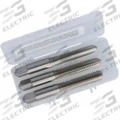 CLEVELAND Tap Kit: 3/8"-16 UNC, H3 / 3B, 3 Flute, High Speed Steel (MPN C83998). Key specifications — attr1300563: One Each Taper, Plug, and Bottoming.