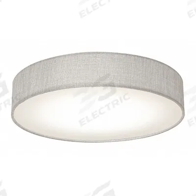 AFX INC. Flush Mount: 12 1/2 in Dia, Gray, 3 1/2 in Ht, 1,800 lm, 3000K/3500K/4000K - Ashland Flush-Mount Lights