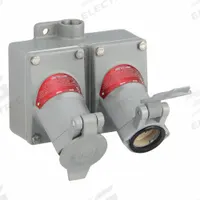 Receptacle: Duplex, 2 Gang, 5-20R, 125V AC, 20 A, 3 Pole, 3 Wire (MPN UGR8-20231QW). Key specifications — Brand: HUBBELL.