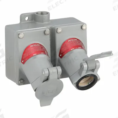 HUBBELL Receptacle: Duplex, 2 Gang, 5-20R, 125V AC, 20 A, 3 Pole - Two-Gang Receptacles
