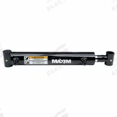MAXIM Welded Hydraulic Cylinder: 3.5 in Bore Dia., 24 in Stroke Lg, 34 in Retracted Lg, 28,860 lb (MPN 288357). Key specifications — attr95618: Double Acting; attr98893: MAXIM.