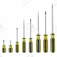 STANLEY Magnetized Tip Screwdriver Set: 1-10 Pieces, 8 Pieces, Phillips/Slotted Tip, Cushion Grip (MPN 66-158-A). Key specifications — attr1205274: STANLEY; attr1205269: 1/4 in.