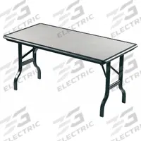 ICEBERG Folding Table: Rectangle Table Shape, Graphite Tabletop, 30 in Dp, 72 in Wd, 29 in, Bullnose (MPN 65127). Key specifications — attr1035217: Black; attr1035250: Graphite; attr1035202: ICEBERG.