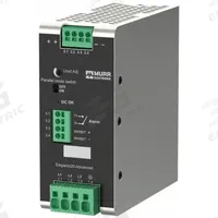 MURRELEKTRONIK DC Power Supply: DIN Rail, 120 W Output Power - Rated, 5.3 A Current - Output (MPN 9000-17332-0921110). Key specifications — attr1044898: Three; attr1044874: Aluminum; attr1044879: 450.5 to 810V DC; attr211400: MURRELEKTRONIK.