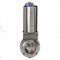 VNE Butterfly Valve: 145 psi Actuator Air Pressure - Max, Air to Spring, 304 Stainless Steel, Clamp (MPN 51C1.0AS/VBAC-XX). Key specifications — Average Surface Roughness (Ra): 32; Brand: VNE; Pilot Solenoid Voltage: Not Included.