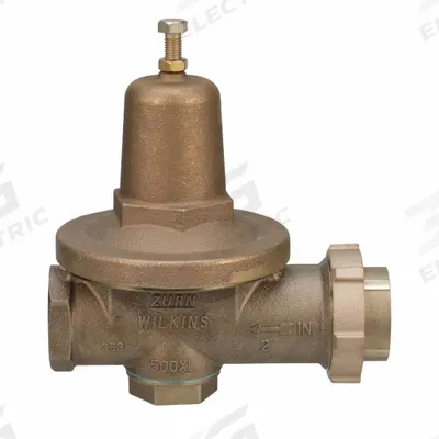 WILKINS Water Pressure Reducing Valve: FNPT x FNPT, 2 in Pipe Size, Bronze - High Capacity Water Pressure Regulators