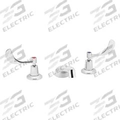 SPEAKMAN Low Arc Bathroom Faucet: Commander, Brass, Chrome Finish, 0.5 gpm Flow Rate, Widespread (MPN SC-3044-LD-E). Key specifications — Includes: Rigid Copper Tee Connection; Brand: SPEAKMAN; Series: Commander.