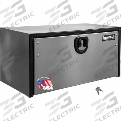 BUYERS PRODUCTS Underbody: Underbody Truck Box, Single Drop-Down Door Door, 18 in Overall Dp - Single Drop-Down Door Boxes