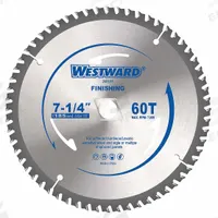 WESTWARD Circular Saw Blade: 7 1/4 in Blade Dia., 60 Teeth, 0.07 in Cut Wd, 5/8 in Arbor Size (MPN 24EL97). Key specifications — attr1116119: WESTWARD; attr1145631: Wood.