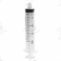 EZ DOSE Chromatography Syringe: 20 mL Capacity - mL, Luer Lock, Polypropylene, Polypropylene, Plastc (MPN MEZ20LL). Key specifications — Attachment Type: Luer Lock; Plunger Material: Plastc; Sterile/Non-Sterile: Sterile; Tip Material: Polypropylene; Barrel Material: Polypropylene; Brand: EZ DOSE; Compatible Needles: Luer Lock; Includes Needles: No.