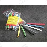 3M Heat Shrink Tubing: 1.5 in I.D. Before Shrinking, 0.75 in I.D. After Shrinking, 4 ft Lg, 24 PK (MPN FP-301-1.5-Yellow-4'-Bulk). Key specifications — Color: Yellow; Brand: 3M.