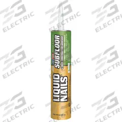 LIQUID NAILS Construction Adhesive: Subfloor & Deck, 10 fl oz, Cartridge, Tan (MPN LN-602). Key specifications — Adhesive Color: Tan.