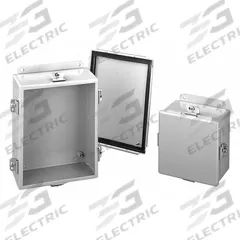 HOFFMAN Enclosure: Steel, 6 in x 4 in x 3 in, NEMA 12/13/4, Solid Cover, Clamp On (MPN A604NF). Key specifications — Closure Method: Clamps; Brand: HOFFMAN; Knockouts: Not Included.