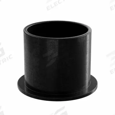OILITE Flanged Sleeve Bearing: PEEK, 1 in Bore, 1 1/8 in OD, 1 in Overall Lg, Black - Low-Friction Plastic Flanged Sleeve Bearings