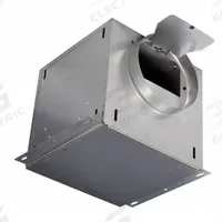 In-Line Cabinet Fan: 320 cfm @ 0.100 in SP, Round Duct, 8 in Duct Dia, 47 W, Variable Speeds (MPN CBFI300). Key specifications — Brand: CANARM; Discharge Direction: Horizontal; Number of Speeds: Variable; Nominal Voltage: 115V AC - Single Phase.