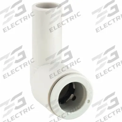 SMC Push-Fit Elbow Fitting: 6 mm OD x 6 mm OD Size, Push-to-Connect x Push-to-Connect - Polybutylene & Brass Tube Fittings