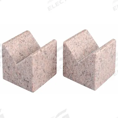 STARRETT Granite V-Blocks: V-Block, Pr V-Block, 3 in x 3 in x 3 in, A Inspection - Granite V-Block Pairs