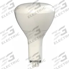 GE LAMPS Compact LED Bulb: Type A, 4-Pin (GX24q-4), BR28, LED, 4000K, 1,950 lm Light Output (MPN LED19GX24Q-V/840). Key specifications — Brand: GE LAMPS; Bulb Designation: LED19GX24Q-V/840; Dimmable: No; Color Temperature: 4000K.