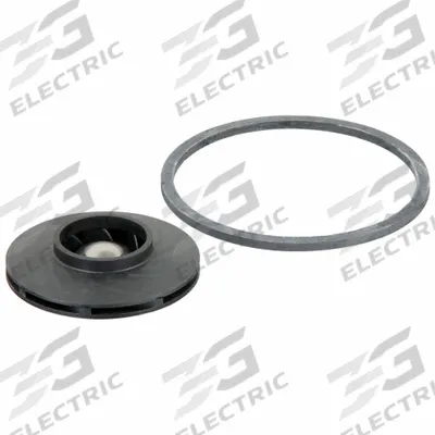 TACO Impeller: 2400-020RP, EPDM/Rubber, 2.5 in Dia. - Impellers for Circulator Pumps