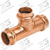 NIBCO Press Tee Fitting: Tee, 1 in CTS x 1/2 in CTS x 1 in CTS size, Copper, EPDM O-Ring (MPN 9099905PC). Key specifications — Brand: NIBCO; Series: Press System; Broad - Material for Bullet: Copper Or Bronze; Brand - Broad: NIBCO.