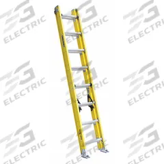 LOUISVILLE LADDER Extension Ladder: 16 ft Ladder Size, Fiberglass, 375 lb Load Capacity, 42 lb Wt (MPN FE4216HD). Key specifications — Color: Yellow; Brand: LOUISVILLE LADDER; Included Features: Mar-Resistant End Caps; Removable Fly: Fixed.