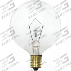 LEDVANCE/ SYLVANIA Incandescent Bulb: Candelabra Screw (E12), Incandescent, (G) Globe, G16-1/2 (MPN 13618). Key specifications — Bulb Shape: G16-1/2; Voltage: 120V AC; Bulb Finish: Clear; Color Temperature: 2850K; Brand: LEDVANCE/ SYLVANIA.