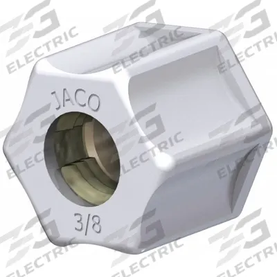 JACO Gripper Nuts: 5/16 in OD Size, Compression, Polypropylene - Polypropylene Compression Tube Fittings