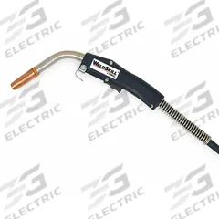 TWECO MIG Gun: WeldSkill WM 400, 400 A, 1/16 in, 15 ft, Tweco-Compatible (MPN 10471007). Key specifications — For Rear Connection Type: Tweco-Compatible; Contact Tip Series: WS14; MIG Gun Model: WM400-15-116; For Gas Type: CO2 (Carbon Dioxide).