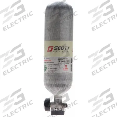 SCBA Cylinder with Valve: Carbon, 7.7 lb Wt Empty, Pre-Filled, Threaded - 3M SCBA & Breathing Air Cylinders
