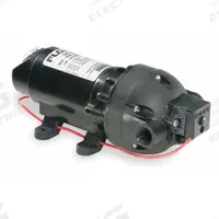 FLOJET Electric Sprayer Pump: Electric, 03501-503A, Demand Pressure Switch, Polypropylene, 12V DC. Key specifications — Housing Material: Polypropylene; Brand: FLOJET.