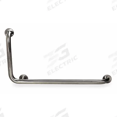 APPROVED VENDOR Wall Grab Bar: Angled, 32 in Lg, 1 1/2 in Dia, Stainless Steel - Safety Rails