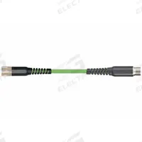 READYCABLE Feedback Cable: Extension, 40 ft Lg, For Allen-Bradley, Similar To 2090-CFBM7E7-CEAFxx (MPN MAT9741776-40). Key specifications — Cable Jacket Color: Green; Conductor Configuration: (12xAWG26 (0.14))+(2xAWG26 (0.14))+(2xAWG22 (0.34))+(2xAWG16 (1.5)); Brand: READYCABLE; Cable Jacket Material: PUR.