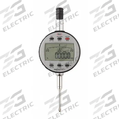 MAHR Digital Indicator: 0 in to 1 in /0.001 mm to 25 mm, Inch/Metric, 0.002 mm Accuracy - Digital Indicators with Removable Flat Back