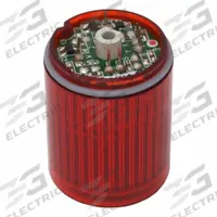 PATLITE Tower Light Module: Steady, 24V DC, Red, 30 mm Overall Dia, 35 mm Overall Ht, MP/MPS (MPN B72100182-1F1). Key specifications — Brand: PATLITE; Compatible with Series: MP/MPS; Lens Color: Red; Operating Voltage: 24V DC; Manufacturer Part Number: B72100182-1F1.