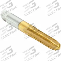 WIDIA GTD Straight Flute Tap: M6x1 Metric, D5, 3 Flute, Plug Chamfer, TiN Coated High Speed Steel (MPN 19909)