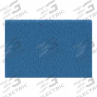 GRAINGER Air Filter Pad: 16 in x 25 in x 1 in, Fiberglass, Blue/White (MPN 6U621). Key specifications — attr1286261: Fiberglass; attr1286264: No; attr1286288: White; attr1286283: GRAINGER.