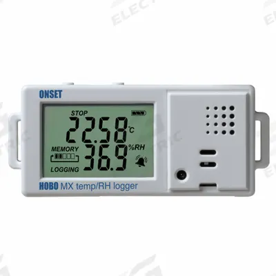 HOBO Data Logger: 0%to 90% Relative Humidity Measured, -4°F to 158°F, -20°C to 70°C - Temperature & Humidity Data Loggers