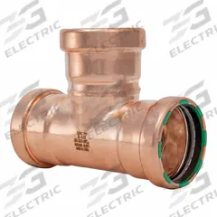 QUICKFITTING SUREPRESS Crimp Tee: Tee, 2 1/2 in CTS x 2 1/2 in CTS x 2 1/2 in CTS size, Copper (MPN SPWT777R). Key specifications — Brand: QUICKFITTING SUREPRESS; Series: SurePress; Broad - Material for Bullet: Copper Or Bronze; Fitting Size: 2-1/2 in CTS x 2-1/2 in CTS x 2-1/2 in CTS; Brand - Broad: QUICKFITTING SUREPRESS.