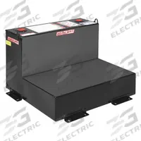 Transfer Tank: Black, L-Shape, 50 gal Capacity, Steel, 12 ga Thick, Powder-Coated (MPN 350-5-02). Key specifications — For Use With: Diesel Fuel; Brand: WEATHER GUARD.