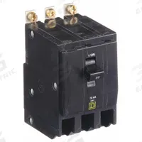 SQUARE D Miniature Circuit Breaker: 80 A, 120/240V AC, Three Phase, 10kA at 120/240V AC, 3 Poles (MPN QOB380). Key specifications — Phase: Three; Amps: 80 A; AC Voltage Rating: 120/240V AC; Max. AIR Rating: 10kA at 120/240V AC; For Use With: Square D NQOD Panelboards; Brand: SQUARE D.