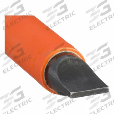 KLEIN TOOLS Insulated Slotted Screwdriver: Induction Hardened Steel, 3/8 in Tip Size - Insulated Slotted Screwdrivers