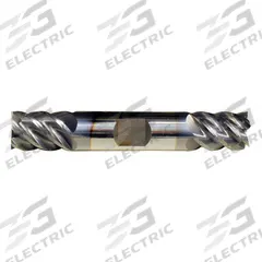CLEVELAND Square End Mill: Carbide, TiAlN Coated, Double End, 5 Flute, 3/8" Mill Dia, 1/2" LOC (MPN C80104)