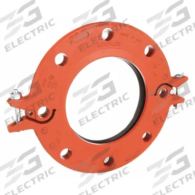 GRUVLOK Metal Pipe Flange: Flange, 6 in, Ductile Iron, EPDM Seal, 300 psi - Grooved Pipe Flanges