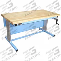 PRO-LINE Ergonomic Work Bench: Adj Ht, Maple, 72 in x 30 in, 500 lb Overall Load Capacity, Blue (MPN EL7230M-L14). Key specifications — Brand: PRO-LINE.