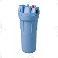 CULLIGAN Water Filter Housing: 4 gpm, 3/4 in, NPT, 12 1/2 in Overall Ht (MPN HF-150A). Key specifications — Reduces: Sediment; Brand: CULLIGAN; Color: Blue; Connection Type: NPT; Housing Material: Polypropylene.