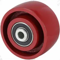 APPROVED VENDOR Caster Wheel: 4 in Wheel Dia., 2 in Wheel Wd, Iron, 1,000 lb Load Rating, Red, Std (MPN 4DU77). Key specifications — Includes Spanner Bushing: Not Included; Wheel/Tread Material: Iron; Wheel/Tread Color: Red; Brand: APPROVED VENDOR.