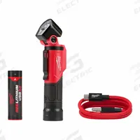 MILWAUKEE Cordless Job Site Light: Rechargeable, 500 lm, 2.5 hr Run Time at Max. Brightness, Red (MPN 2113-21). Key specifications — Charger Style Included: USB Cord; Brand: MILWAUKEE; Battery Requirements - Broad: Includes 1 C.